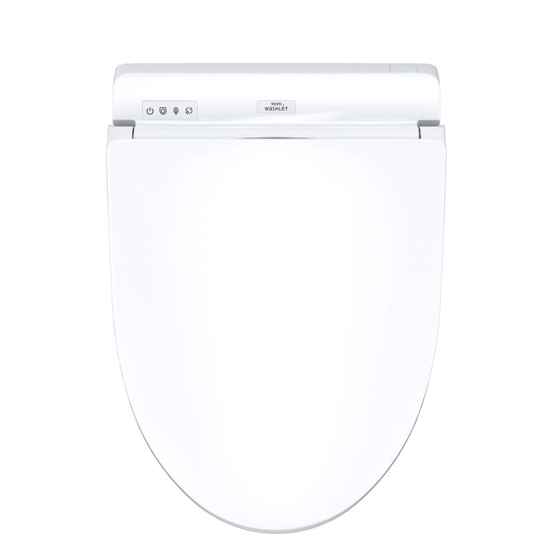 TOTO Washlet Elongated Bidet Seat with Heated Seat, Warm Water Cleanse, SoftClose Lid & Remote Control – Cotton (Model T1SW2491#01)
