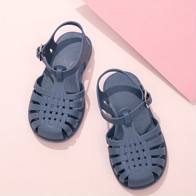 Girls Sandals 2023 New Non Slip Outdoor Closed Toe Beach Shoes For Toddler Kids Children, Spring And Summer