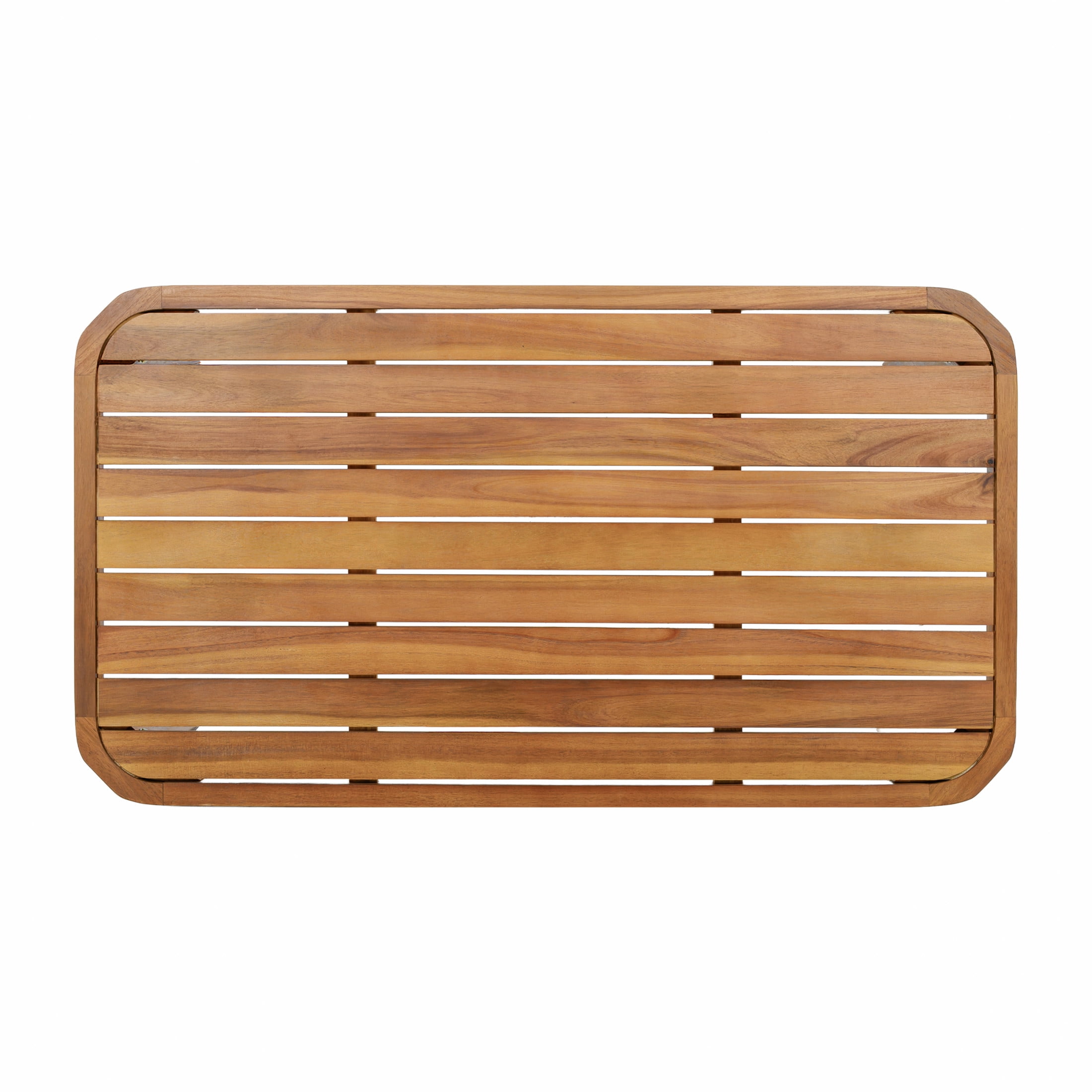Christopher Knight Home Teak 3-Piece Outdoor Wicker Conversation Set with Table & Ottoman, Beige Cushion