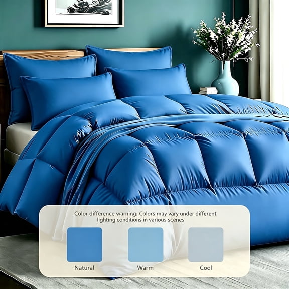 2pcs Twin Minimalist Luxurious Checkered Grid Large Size Comforter Soft Microfiber Breathable Easy Care For All Seasons Bedding Set