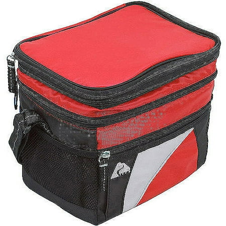 Ozark Trail 6-Can Cooler with Removable Hardliner, Red