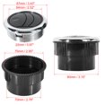 thumbnail image 2 of 2pcs Universal Round A/C Air Conditioning Vent Deflector Outlet Louvered for RV Bus Yacht, 2 of 6