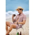 thumbnail image 5 of COOFANDY 2 Piece Set for Men Cruise Outfits Set Mens Summer Vacation Outfit Short Sleeve Button Down Shirts, 5 of 7