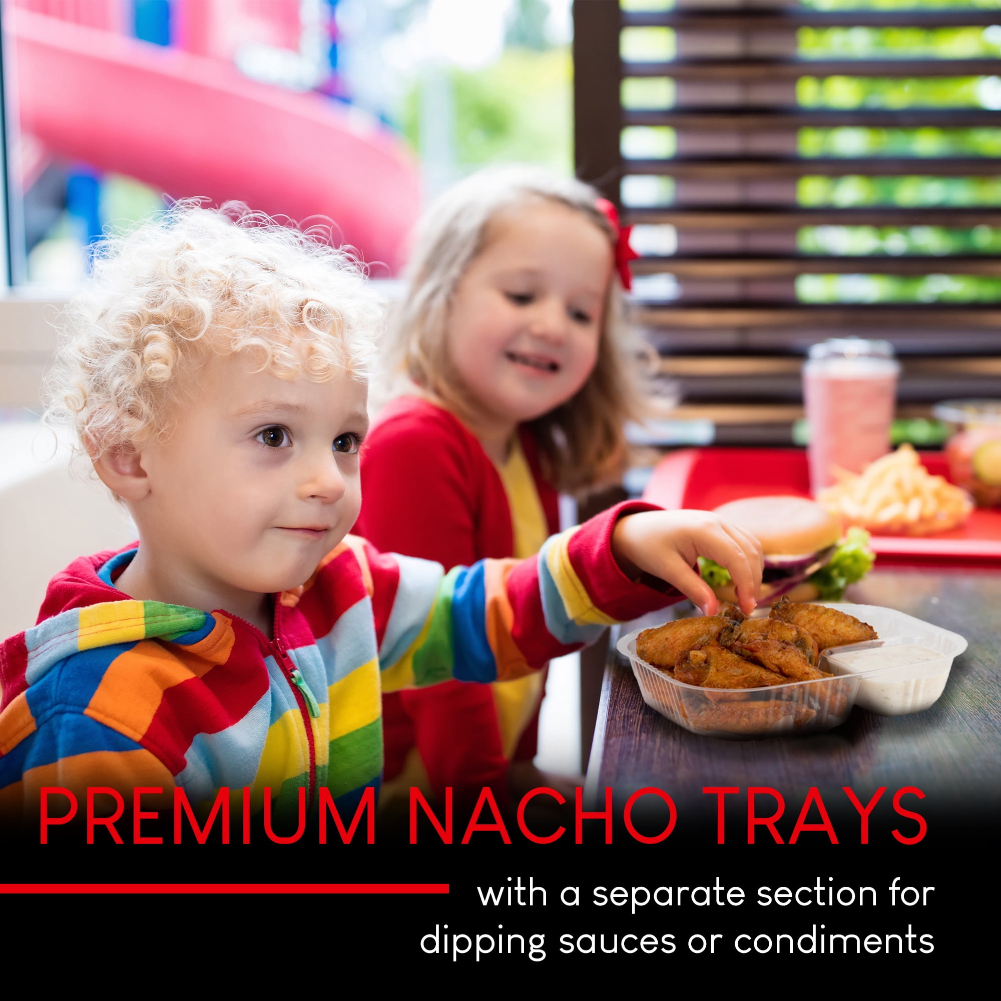 Stock Your Home 100 Pack Large Nacho Trays (22oz) - Disposable Food Boats for Nachos, Cheese Dip, Snacks - Party Supplies, Concession Stands, Movie Nights