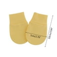 thumbnail image 3 of 1 Pair Baby Anti Scratching Soft Cotton Gloves Newborn Infant Handguard Mittens, 3 of 13