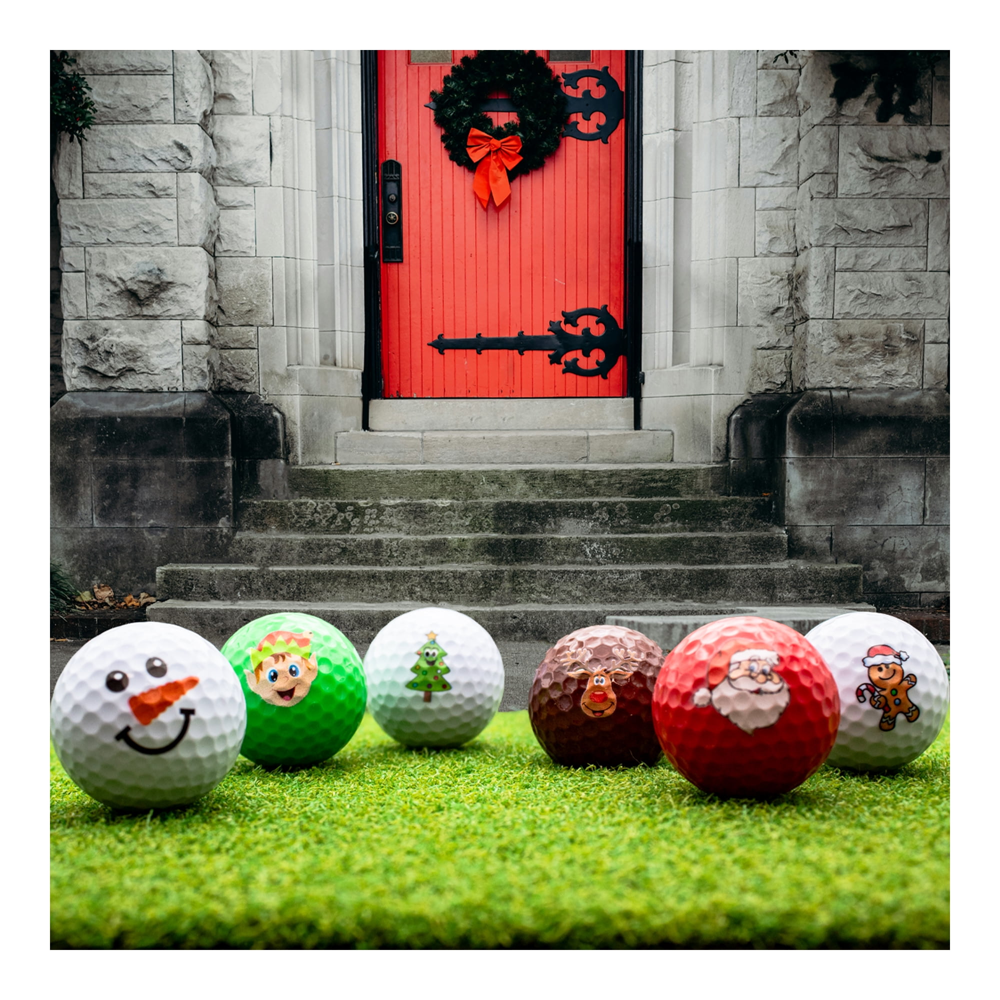 Christmas Variety Golf Balls 12 Pack by GBM Golf