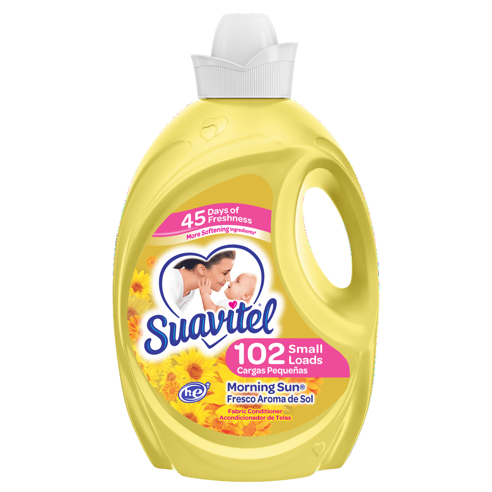 Suavitel Liquid Fabric Softener, Morning Sun, 102 Small Loads Walmart