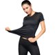 thumbnail image 3 of TFixol Camiseta de manga corta para mujer, camisetas para entrenamiento, Yoga, correr, secado rápido, 3 of 8