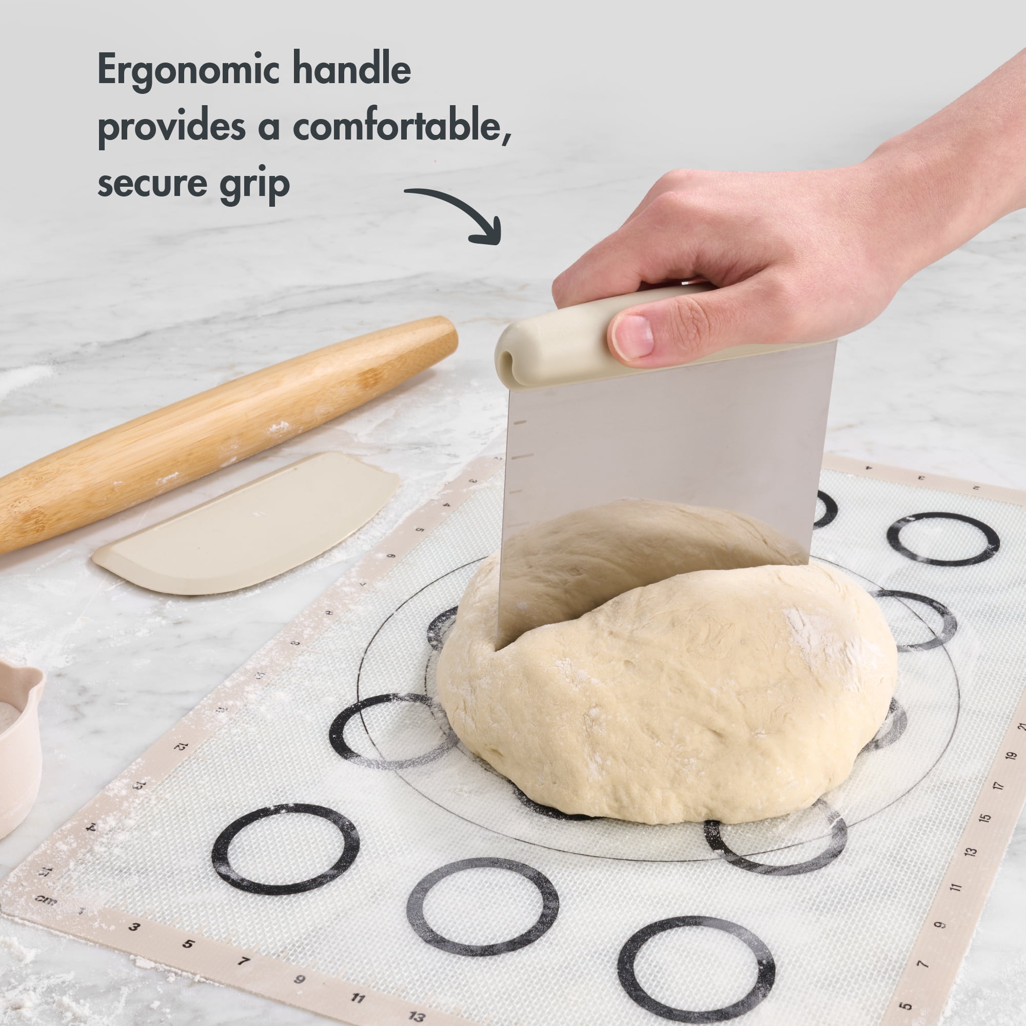 Mainstays Bench and Bowl Scraper Set