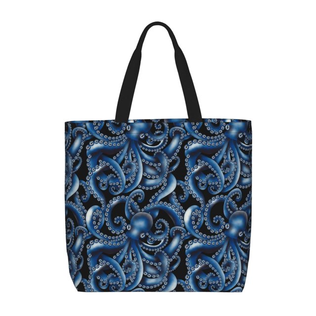 Balery Octopus Bolsa de Mano para Mujeres con Cremallera, Bolsa de Gimnasio con Compartimentos, Bolsa para Laptop, Bolsa para Trabajo
