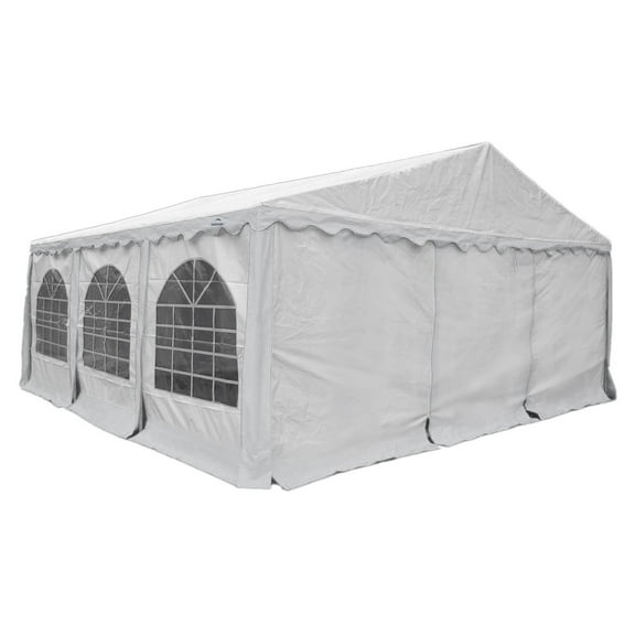 Enclosure Kit with Windows for Party Tent, 20' x 20'/6m x 6m, White, (Frame and Cover Not Included)