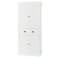 thumbnail image 6 of Ktaxon 72"  Kitchen Pantry Storage Cabinet with 4 Doors Large Drawer and Adjustable Shelves for Living Room, White, 6 of 7