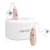 Sound Amplifier for Ears, Mini In-Ear Digital Sound Amplifier for Seniors and Adults, Rechargeable Amplifier, with Portable Charging Case, Binaural(White)