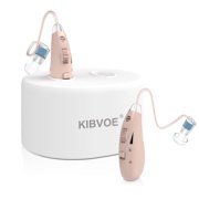Sound Amplifier for Ears, Mini In-Ear Digital Sound Amplifier for Seniors and Adults, Rechargeable Amplifier, with Portable Charging Case, Binaural(White)