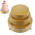 thumbnail image 3 of Soporte Para Pasteles Lotus Edge Galletas Cupcake Soporte Para Postres Exhibición De Postres Metal Redondo Para Mesa De Postres Boda Cumpleaños Aniversario Fiestas 3 Uds matsuzay HA027260-01, 3 of 6