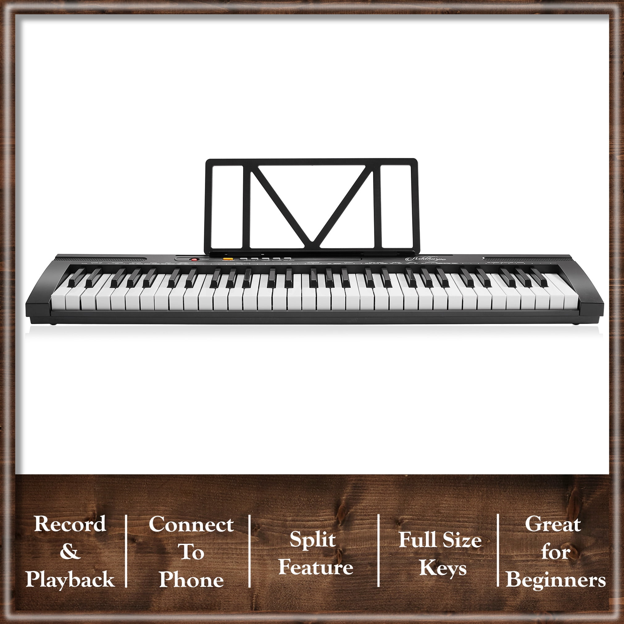 Ashthorpe 61-Key Digital Electronic Keyboard Piano for Beginners