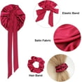 thumbnail image 5 of YSTDHL Satin Braid Bonnet for Women Silk Bonnet for Sleeping Sleep Cap with Elastic Tie Band Night Cap for Long Curly Hair Locs, 5 of 7