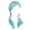 Light blue, variant on Women's Casual Printed Turban Cap Headwear Under $8 Soft Stretchy Muslim Turban Hat with All-Over Pattern Lightweight Breathable One-Piece Hijab Cap for Daily Prayer Work Outdoors