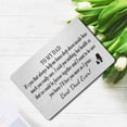 thumbnail image 3 of Dad Wallet Card Father's Day Gifts from Son Daughter Metal Engraved Wallet Card Inserts Birthday Christmas Presents for Papa Daddy-TO MY DAD Silver 09, 3 of 5