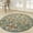 Turquoise Ivory, variant on Nourison Allur Persian Navy/Multicolor 5'3" x round Area Rug (5 Round)