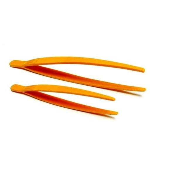 Set de 2 pinzas de plástico JTS de 14,7 cm y 18 cm con agarre dentado