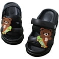 thumbnail image 6 of Ccpelsie Boys and Girls Slippers Summer Beach Pool Shoes Toddler Cartoon Slides Sandals Indoor&Outdoor Garden Slippers Shower Shoes(Black,11), 6 of 8
