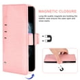 thumbnail image 4 of Wallet Case for iPhone 11 Pro 5.8 inch, Blocking Card Slot Stand Shockproof TPU Interior Case PU Leather Magnetic Protect Flip Cover Compatible with iPhone 11 Pro 5.8 inch, Pink, 4 of 5