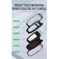 thumbnail image 5 of Key Fob Cover Compatible with Fit for Audi A3 A6 A8 E-Tron S3 RS6 RS7 SQ7 SQ8, Metal Key Case, Leather Key Fob Protector, Keychain Case Holder Protector, 5 of 7