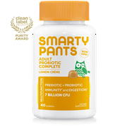 SmartyPants Adult Probiotic Complete Gummies, Lemon Crème, 40 ct