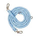 Leash Handcrafted Dog Leash Multifunctional Double Head Braiding Dog Training Leash with Gold Accessories for Running