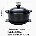 thumbnail image 7 of Korean Stone Pot, Ceramic Sizzling Hot Pot for Bibimbap Korean Stone Bowl with Lid and Trivet 40 oz Clay Pot for Cooking, Korean Cooking Pot, 1200ml, Black$$Home Decor, Kitchen, & Other, 7 of 7