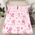 thumbnail image 2 of Feelyou Cowgirl Boot Twin Sheet Sets, Ballet Princess Bowknot Bedding, 3 Pieces, 2 of 7
