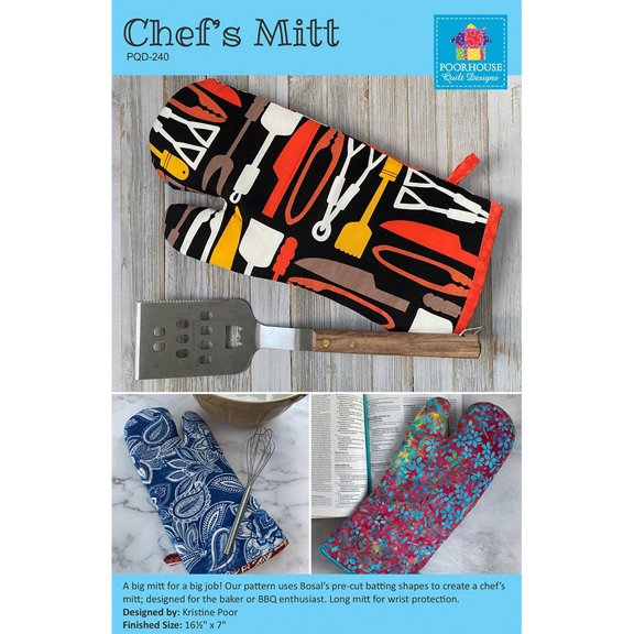 Chef's Mitt Pattern by Poorhouse Quilt Designs