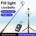 thumbnail image 4 of Trípode para Selfies con Luz, 169 cm de , Portátil, Inalámbrico, con Control Remoto, para Teléfono Móvil de Viaje, Soporte para Teléfono, B, 4 of 5