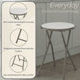 thumbnail image 5 of Lavish Home Backless 18-Inch Folding Stool with 225lb Capacity (White), 5 of 12