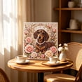 thumbnail image 1 of LOWLHOME Animal Pearl Art DIY Craft Kit, 5D Diamond Painting for Adults Beginner, Handmade Pearl Beads Dots Painting Gem Sparkling Horse Home Wall Decoration (Dachshund), 1 of 4