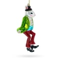 thumbnail image 3 of Alice in Wonderland A Dancing Hare Glass Christmas Ornament, 3 of 4