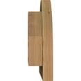 thumbnail image 3 of 32"W x 16"H Half Round Gable Vent (37"W x 21"H Frame Size): Unfinished, Functional, Smooth Western Red Cedar Gable Vent w/ Brick Mould Face Frame, 3 of 12