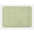 thumbnail image 1 of Abstract Bath Mat, Overlapping Circles in Green and Grey Shades Abstract Symmetric Tile, Non-Slip Plush Mat Bathroom Kitchen Laundry Room Decor, 29.5 X 17.5 Inches, Green Pale Grey White, Ambesonne, 1 of 2