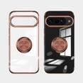 thumbnail image 2 of ELEHOLD for Google Pixel 10 /10 Pro Plating Clear Case,Transparent Case with Ring Holder Kickstand Work with Magnetic Car Mount Shockproof  ProtectivePhone Case for Google Pixel 10 /10 Pro,Rosegold, 2 of 6