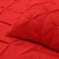 thumbnail image 5 of Nestl Down Alternative Comforter Set with Pillow Shams, Pinch Pleated Comforter, 3-Piece Bedding Set, King/Cal King, Cherry Red, 5 of 6