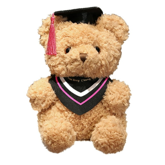 Japceit Graduation Bear Class Of 2025, 10-Inch Stuffed Graduation Gift, Light Brown Graduation Bear with Hat for Kindergarten, Elementary, High School, College Graduation Party, School Gift