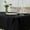 Black, variant on Faux Linen Textured Rectangle Tablecloth Water Resistant Wrinkle Free Spill-proof, Soft Table Cloth for Dining Room Decoration, Banquet Parties Event Holiday Dinner, 60 x 84 Inch White