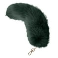 thumbnail image 2 of Deluxe Plush Tail Keychain Role Play Toy Costume Accessory, Vibrant Bag Charm Pendant for Purse Backpack & Keys, 12 inch Dark Green, 2 of 5