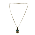 thumbnail image 5 of COLLAR DE MEDUSA AZUL DE ORO LAMINADO, 5 of 5