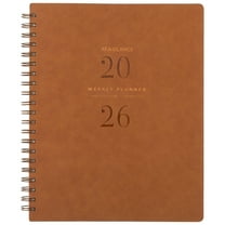 AT-A-GLANCE Signature Collection 2026 Weekly Monthly Planner Brown Large 8 12 x