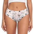 thumbnail image 1 of Balery Cute Cartoon Cows Ropa Interior de Algodón para Mujer con Dibujo – Braguitas Cómodas y Elásticas, Estilo Clásico-4X-Large, 1 of 6