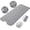 Gray, variant on Tripumer Bathroom Tub Shower Mat 27x15 inch Non Slip Bathroom Tub Mats Shower Mat with Suction Cups and Drain Holes Machine Washable Tub Mat Clear