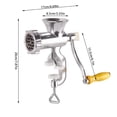 thumbnail image 3 of Stainless Steel Color Meat Grinder No. 5 Household Multi Work Manual Meat Grinder, 3 of 4