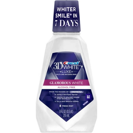 Crest 3D White Multi-Care Rinse, Refreshing Mint, 8 fl oz